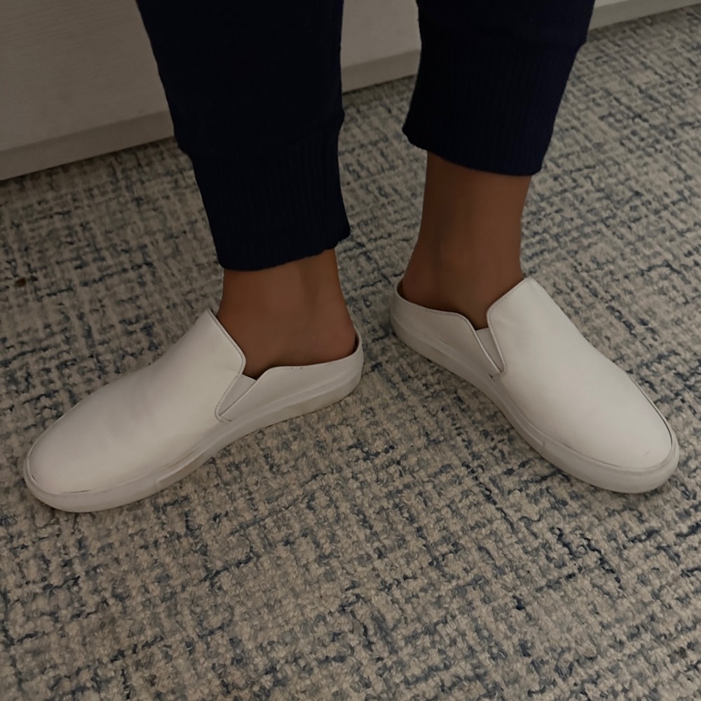 Porte & Paire White Backless Slip on Sneakers (exclusive to Net a Porter) - Picture 12 of 16